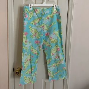 Vintage Lilly Pulitzer Bahama Island Hopping Capri Cropped Pants